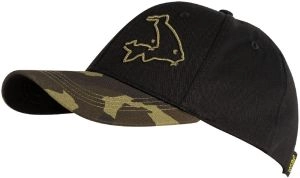 Avid Carp Šiltovka Black and Camo Cap